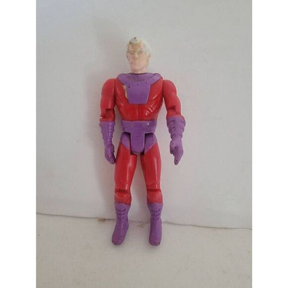 Toy Biz Vintage Kid's Red Purple X-Men Magneto Action Figure Small - Picture 1 of 2